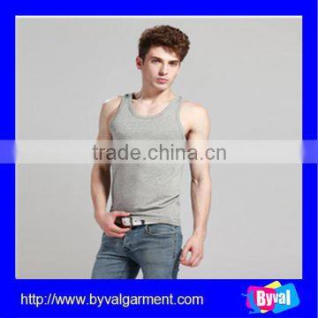 Promotion quick dry men vest wholesale cotton absorbent slim fit tank tops for men