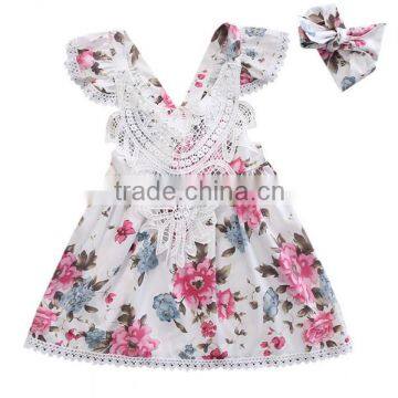 Girls Boutique Princess Dress Children Summer Clothing Baby Girls Ruffle Lace Party Birthday Dresses