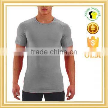 Mens Gym Wear Fitness Clothing Polyester Muscle Fit t Shirt Wholesale China photo-4