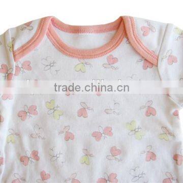 Latest Summer Newborn Baby Clothes Designs Ruffle Sleeve Baby Girls Romper With Follwers Printting photo-3