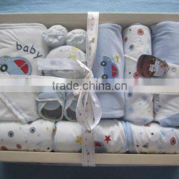 Wholesale 100% Cotton Unisex New Born Baby 10Pcs Gift Set For 0-12M