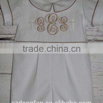 Baby Boy Baptism Rompers Toddlers Blessing Outfit Infant Boys Clothing photo-3