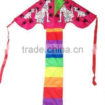 outdoor use logo printed colorful delta kite