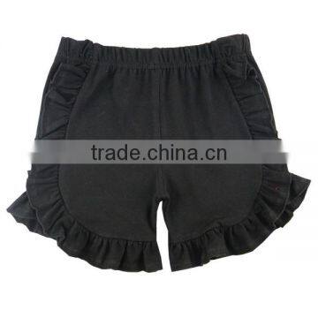 Best-selling Boutique Baby Clothing Infant&toddler Clothes Baby Icing Ruffle Solid Blank Infant Baby Shorts
