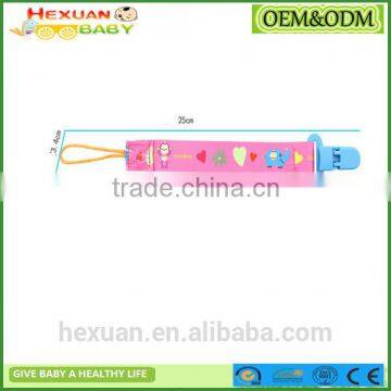 Top Quality Polyester Material Leash, Rubber Band Plastic/metal Nipple Pacifier Clips photo-2