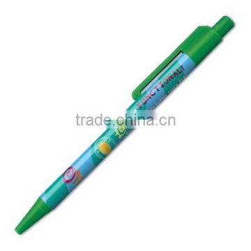 Full color USA Made grip-write pen. Provides the smooth flowing ink of a gel pen.