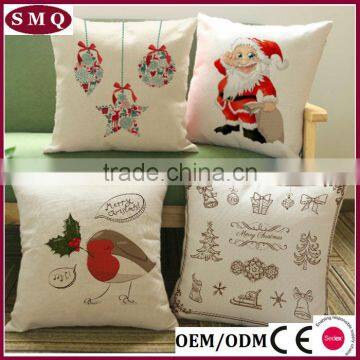 Hotsale Santa and Deer Painting Christmas Pillow Cover photo-6