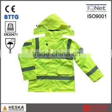 Safety Wear hi Vis 3 in i Jacket High Visibility Life Jacket With Waterproof photo-1
