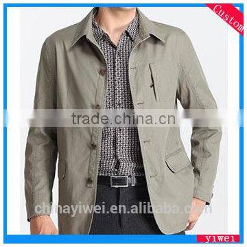 turn-down collar light gentlemen style jacket for man