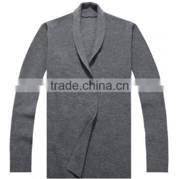 Cool Solid Color Sweater Long Sleeve Knitted Cardigan Men With Best Quality photo-4