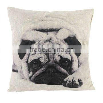 45*45CM Funny Lovely Animal Dog Pattern Office Cushion Pillow Cover Cotton Linen Decorative Pillows Pillowcases Covers 5 Types photo-3