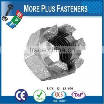 Made in Taiwan Fine Thread Stainless Steel Grizzly Claw Brass Fine Thread Zinc Castle Nut photo-2