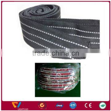 hi Vis Polyester Molle Webbing,reflective Webbing Belt,knitted Polyester Webbing Tape photo-4