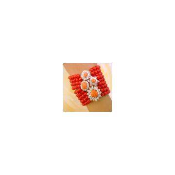 Sell Flaming Stretchy Coral Bracelet