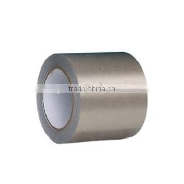 Hot melt conductive fabric for adhesive EMI shielding tape