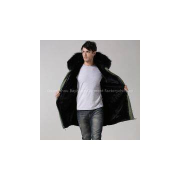 2016 MeiFng Brand Long Style Rose Red Winter Coat OEM Style,army Green Fur Women Parka ,rose Red Big Raccoon Collar photo-3