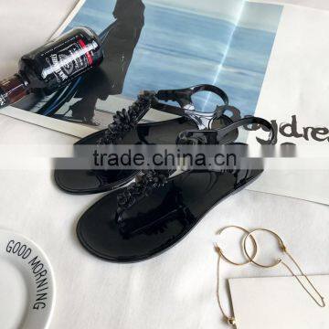 B21789A Summer Women Fashion Beach Sandals Preety Flowers Flat Sandals photo-4
