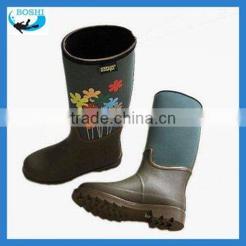 women rubber rain boots ladies fashion rubber rain boot