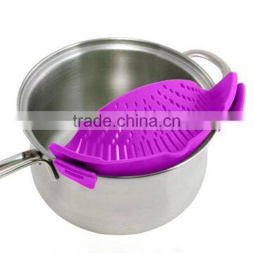 Hot Sale Clip-on Silicone Strainer,Universal Size Fits Most Pans photo-2