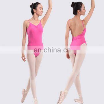 11514109 Camisole Low Back Ballet Leotards Yellow dance wear activewear