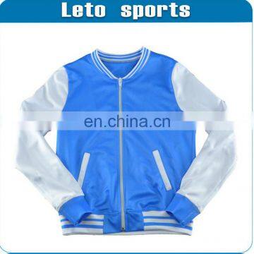 custom sublimation polyester college baseball unisex sports jackets