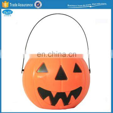 Halloween Party Trick or Treat Plastic Pumpkin Candy Pails Buckets