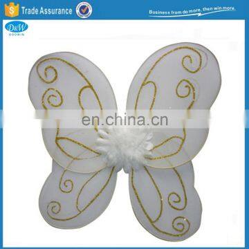 White Golden Butterfly Wings Dresses Accessory for Adults Party