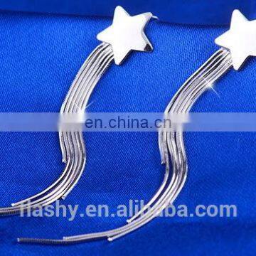 Custom Star Gold Stud Earrings for Women Latest Design Long Tassel Earring photo-6