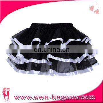 New arrival beautiful black and white striped skirt