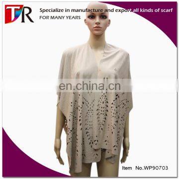 Boho Hippie Gypsy Leather Suede Fringe Poncho shawl Wholesale