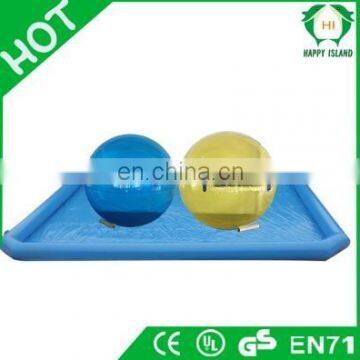 HI customized size water ball pool, giant 0.6mm/0.9mm PVC inflatable swimming pool