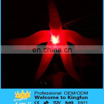 Hanging led inflatable star/lighted inflatable decoration