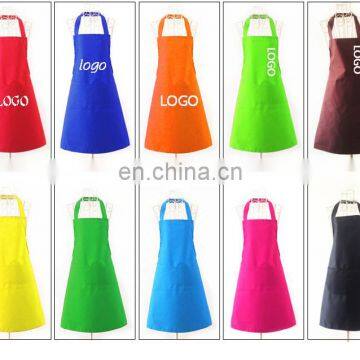 Wholesale promotional Apron polyester material can add custom logo for advertising