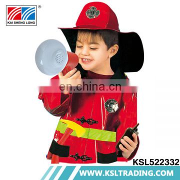 Party clothes suit age 3-7 kids firefighter costume wholesale