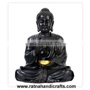 Meditation Buddha Large Poly Resin Statue