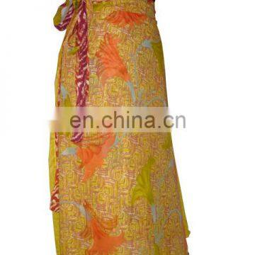 Women Ethnic Silk Wrap Skirts photo-6