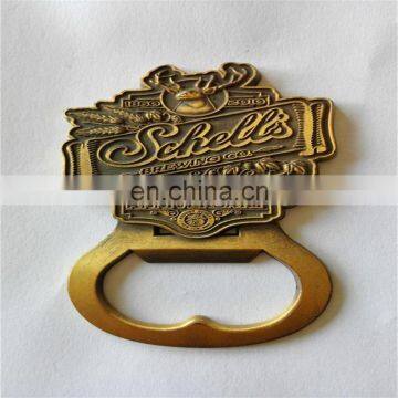 Custom antique gold cast iron bottle opener