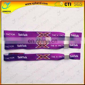 Eco-friendly custom cute woven polyester wristband