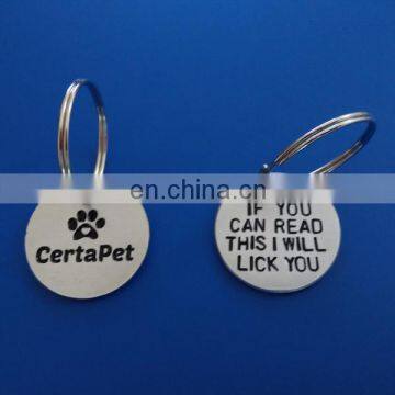 Brass engraved pet ID tags