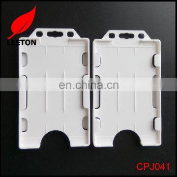 Factory Supply Two Sided Vertical Rigid ID Badge Holder