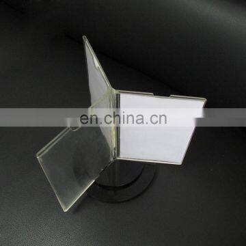 Made In China Cheap 3 Sides Clear Acrylic Rotated Menu Holder for Hotel and Restaurant photo-4