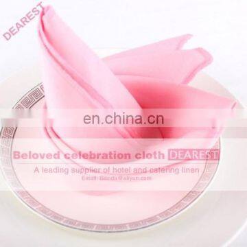 pink Wedding Napkins Hotel Yarn Dye Plain linen Napkins