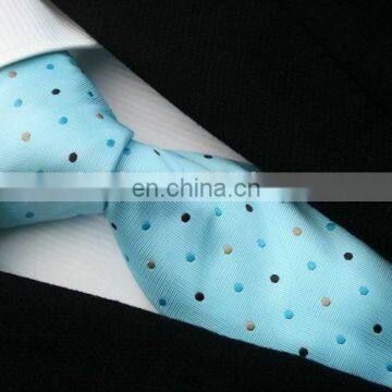 Silk Navy and White Dot Casual Mens Tie