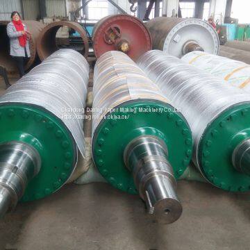 rubber press roll for paper machine