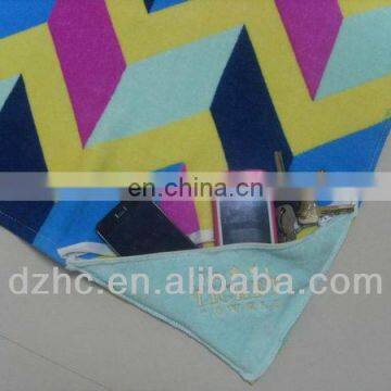 beach towel with pocket