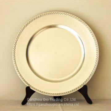 Plastic Charger Plate,christmas Decoration Plate Charger Plate Made in China YF-60057 photo-5
