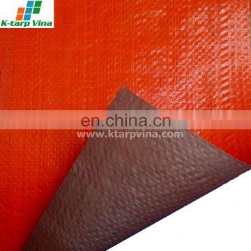 ORANGE/SILVER TARPAULIN # CANVAS # BACHE #115 GSM - MEDIUM DUTY TARPS