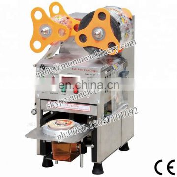 Hot sale automatic paper cup sealing machine|automatic box sealing machine|automatic plastic cup form fill seal machine