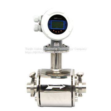 stainless steel hygienic sanitary electromagnetic water flow meter