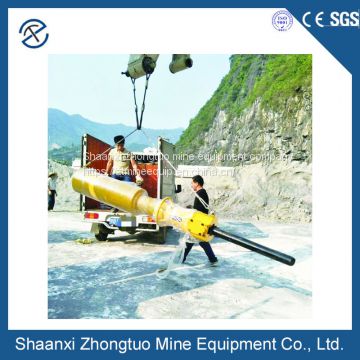 Excavator rock splitter for coal mining machine